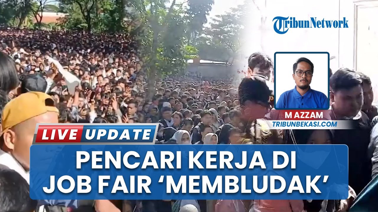 Ricuh! Ribuan Pelamar Kerja Teriak Dan Pingsan Di Jobfair Bekasi