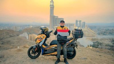 Daeng Anshar Bercerita Pengalaman Touring 7 Bulan ke Makkah, Naik Yamaha XMAX Tempuh 27.000 Km